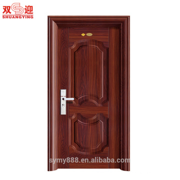 Customized primer spray paint entry door steel front door steel aluminum frame door